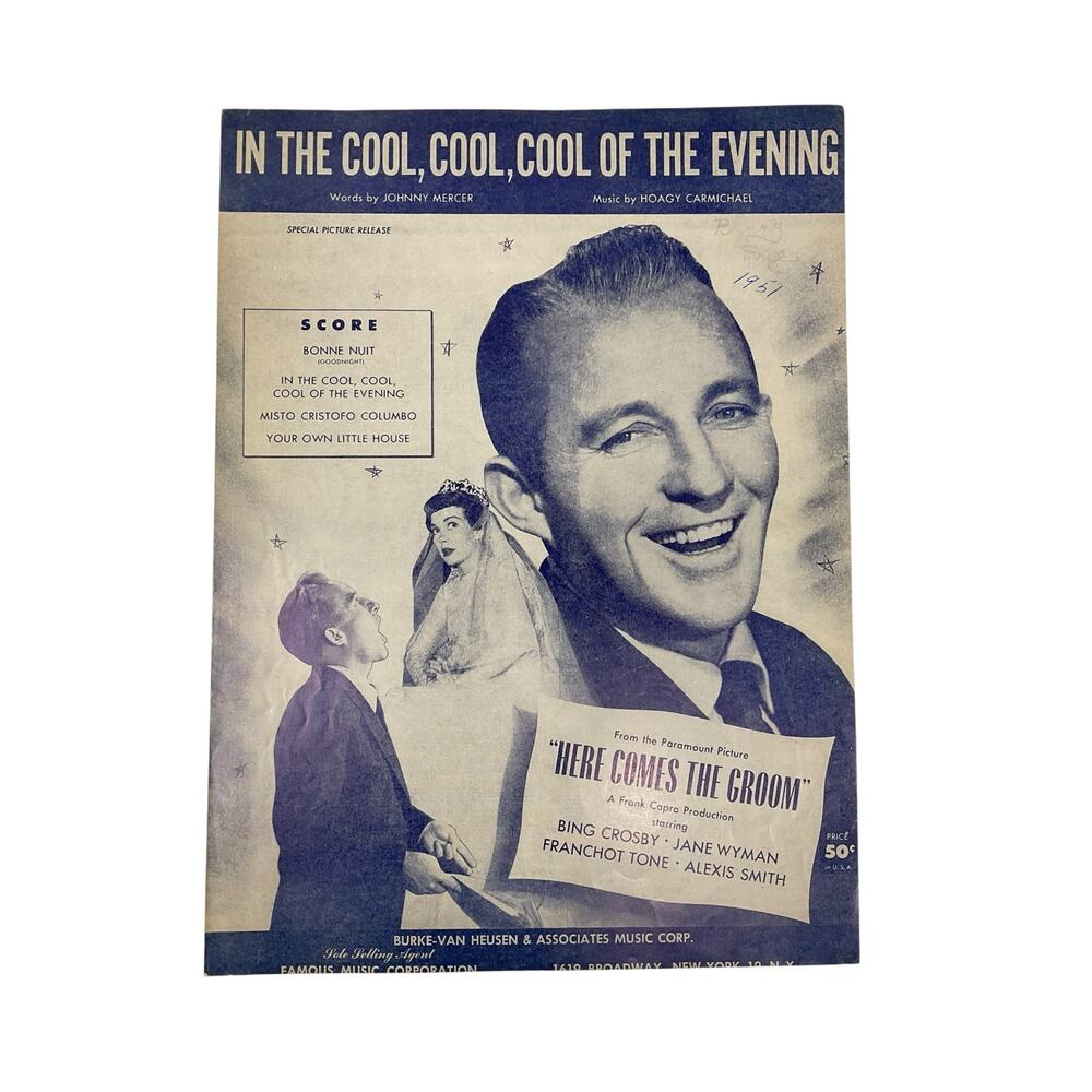 In The Cool Cool Cool Of The Evening Sheet Music‎ Here Comes The Groom